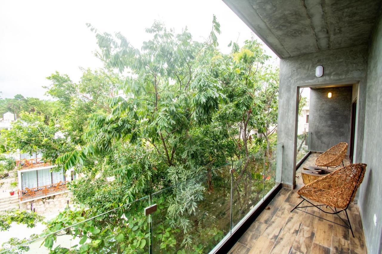 Hotel Casa Tortuga Tulum - Cenotes Park Inclusive Exterior photo View from the balcony of the house